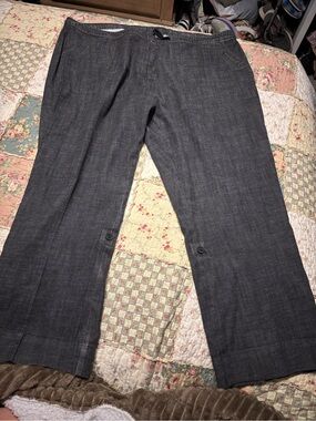 Denim and Co Dark Gray Convertable  Dress Pants 1XL